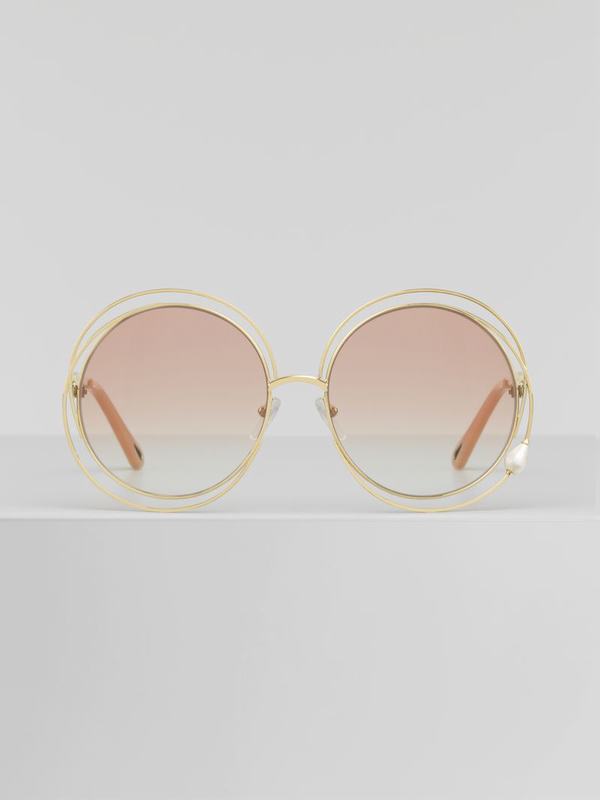 Chloé Gafas de sol Mujer Carlina Doradas Satin Fabric EUYZ35496